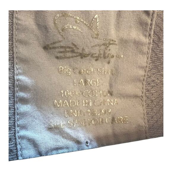 Black Tip Big Catch Gray Fishing Shirt Men’s Large Pockets Gear Loops Chest 24” - Picture 6 of 9